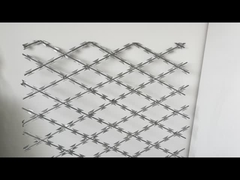 Hot Dip Galvanizzato Razor Barbed Wire Sicurezza Militare 900mm Coil Termica