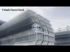 Fence di filo galvanizzato saldato 75 * 150mm mesh foro per aeroporto