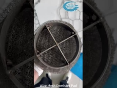 304 SS Mesh Demister Pad Eliminazione di nebbia durevole per sistemi chimici a gas di olio