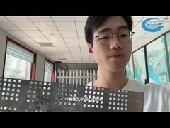 Perforazione di metallo a maglia a laser di precisione fori tagliati in acciaio inossidabile