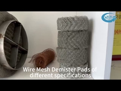 316 SS Wire Mesh Demister Pad Separatore di liquidi di vapore durevole per uso industriale