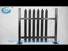 Recinzione in acciaio a palizzata, larghezza 2-3m, garanzia 10 anni