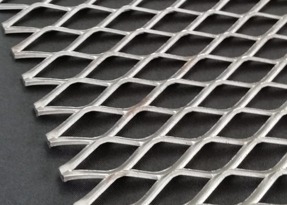 Stainless Steel Expanded Wire Mesh 3.0mm Thick Diamond Hole
