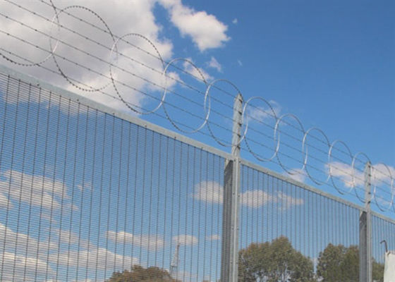 8 Gauge Clear View Anti Climb 358 Security Fence For Airport 2.4m x 2.5m