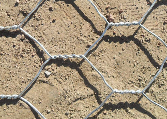 PVC / Hot-dip Galvanized Iron Wire Gabion Wire Mesh For Slope Protection