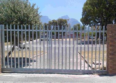 Weatherproof Steel Security Palisade Fencing Low Carbon Steel Wire Material