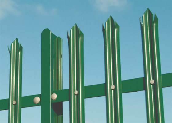 Recinzione palizzata galvanizzata da giardino a triplo punto W pallido 65 mm