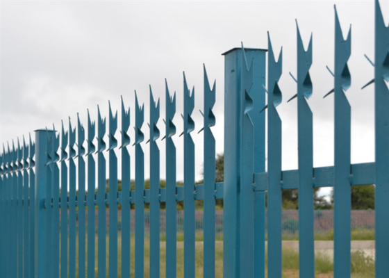 Il PVC ha ricoperto l'altezza W 65mm pallidi di Spike Garden Palisade Fencing 1-6m del triplo del metallo