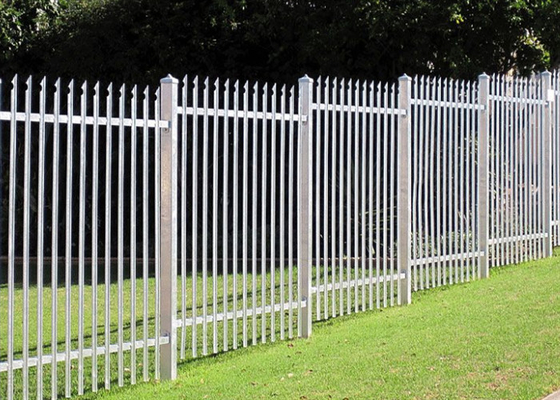 Palizzata d'acciaio della barra angolare rivestita in PVC che recinta 1.8*2.4m D Pale per residenziale
