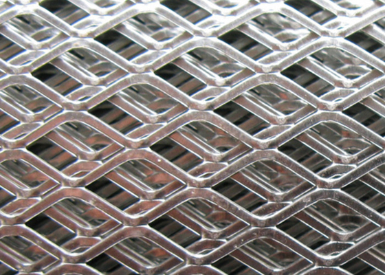 Galvanizzata di maglia di metallo espanso di diamante apertura 1,188x2,5 pollici