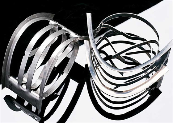 Acciaio inossidabile 304 Metallo Intalox Torre Imballaggio per industria 50 * 50 * 0,7 mm