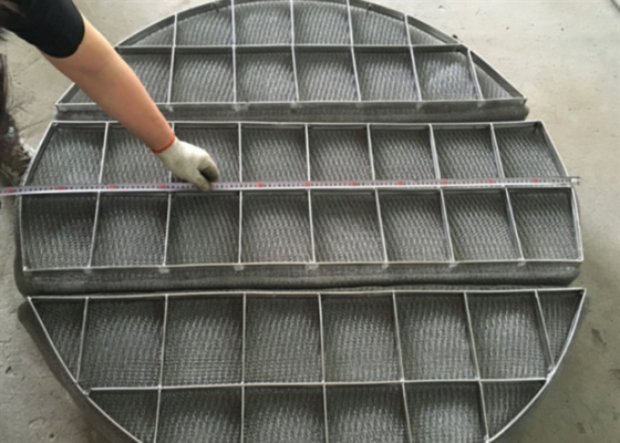 Acciaio inossidabile 304 316 Wire Mesh Demister Pad per la separazione di gas liquidi per l'aviazione