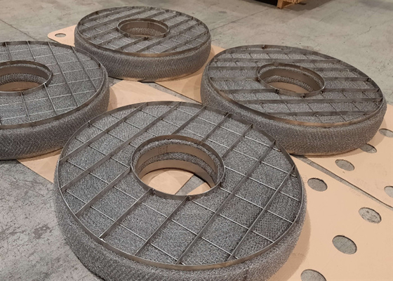 Oem Wire Mesh Demister Pad Separazione dei gas liquidi Produzione farmaceutica