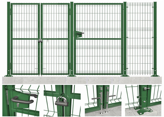 Pannello di recinzione triangolare rivestito in PVC 0,83 M Per scuola/casa/giardino/parco giochi