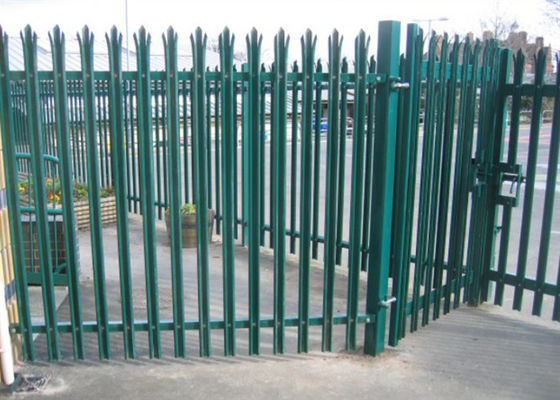 Recinzioni di palisade in acciaio galvanizzato e rivestito in polvere tipo W/D per elevata sicurezza