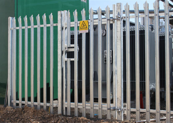 W Pale Sicurezza Recinzione in Acciaio Zincato Palisade Ferro Battuto 1.8m Giardino