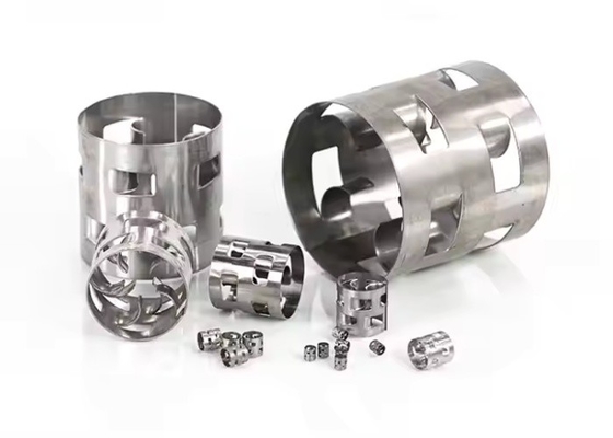 25*25*0,3mm Pall Ring Metal Tower Packing per lo scrubbing a gas SS304