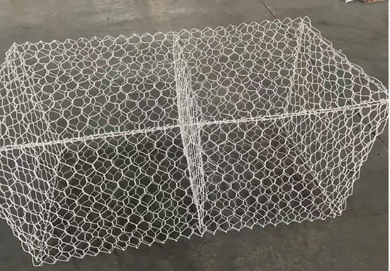Acciaio a basso tenore di carbonio HDG Gabion Baskets 100*120mm per Boudary Line