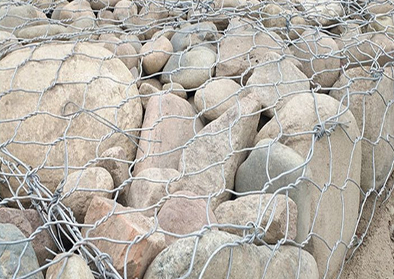 Griglia esagonale di filo di gabione per la protezione dei ponti 1*2*0,5m 80*100mm