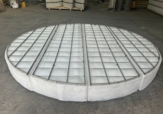 PP Maglia a maglia Demister Pad SS304 Cornice per SO2 Wet Scrubber 3000mm