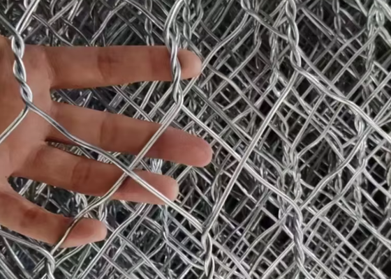 Cage di pietra galvanizzata in gabione per la protezione del fiume 2*1*1m