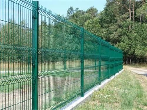 Rete metallica verde Curvy galvanizzata immersa calda 3D che recinta, barriera di sicurezza 358