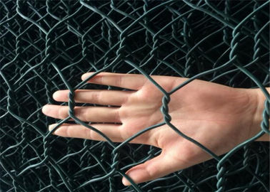 Perimetro esagonale del confine dell'esercito del muro di sostegno del gabbione