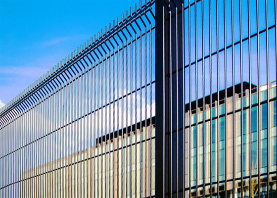 Chiaro Vu 358 Mesh Security Fencing Green Coated saldato/1.2*2.5m galvanizzato
